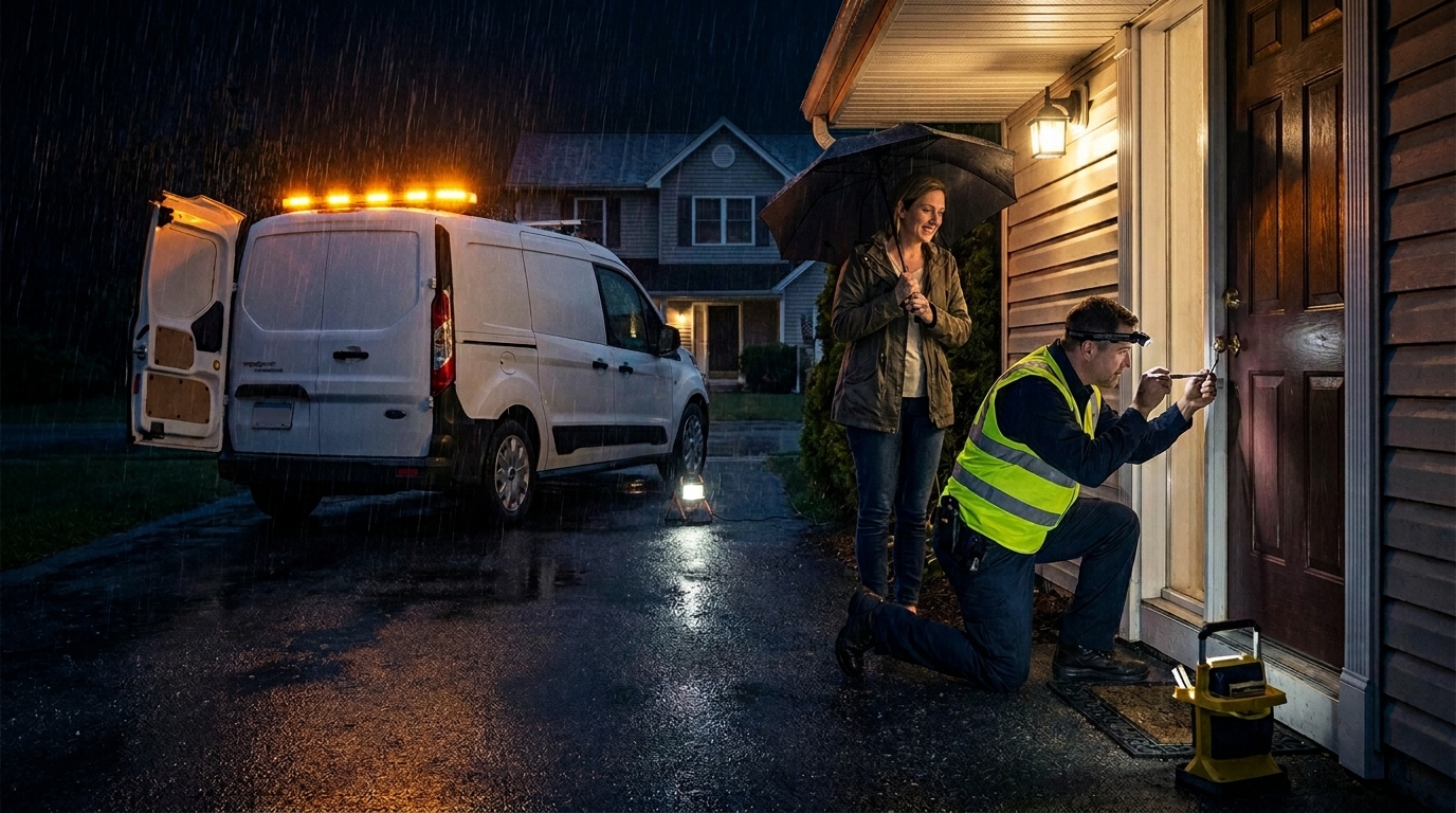 Emergency locksmith service