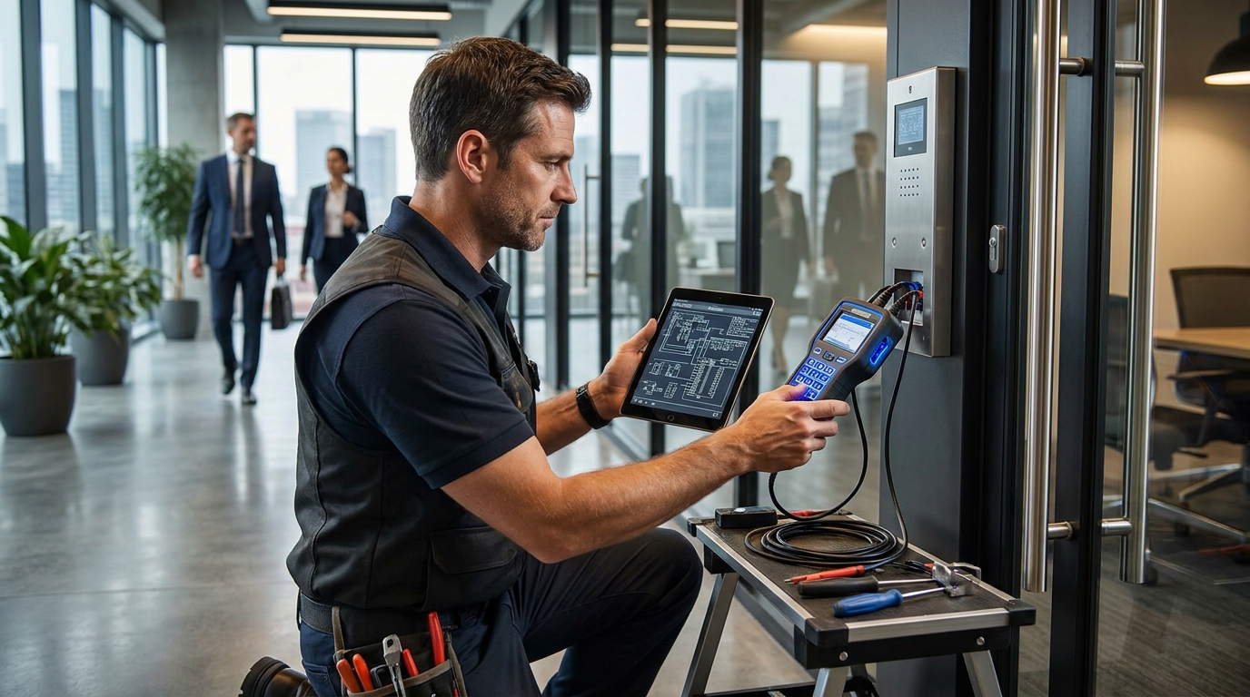 Commercial locksmith service